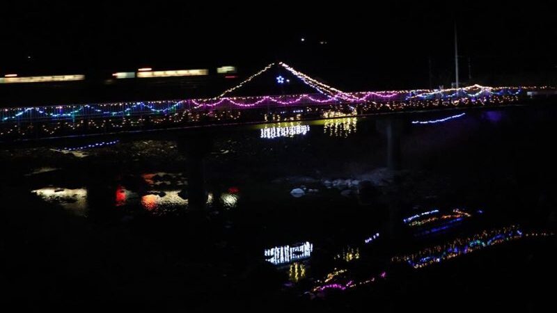 冬の陣 ホワイトブリッジ光の祭典｜神河町栗区