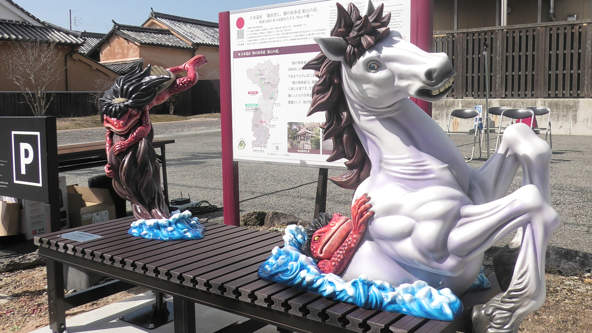 【福崎町】「妖怪ベンチ」マップと全設置場所まとめ。辻川山公園から福崎駅