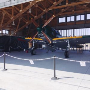 紫電改の実物大模型がお披露目｜鶉野飛行場跡