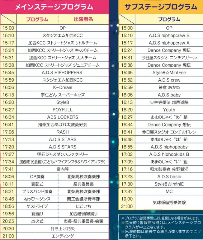 第42回加西サイサイまつり