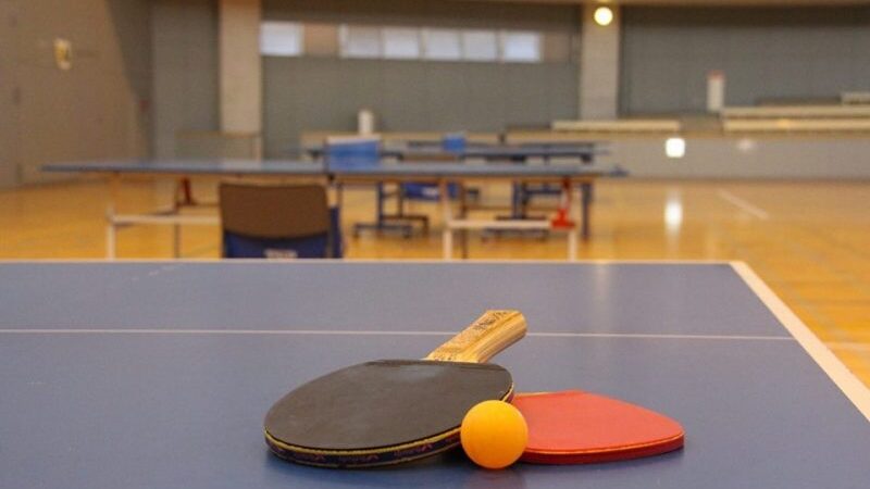 （多可町）オリンピック応援イベントとして、アリーナを卓球練習場として無料開放