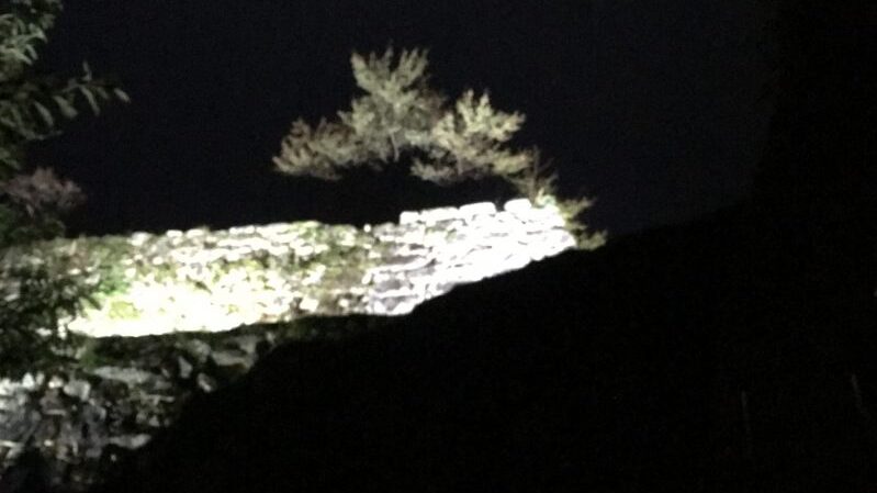 朝来市|竹田城跡ライトアップ。秋雨の夜に浮かぶ天空の城