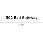 502 Bad Gateway