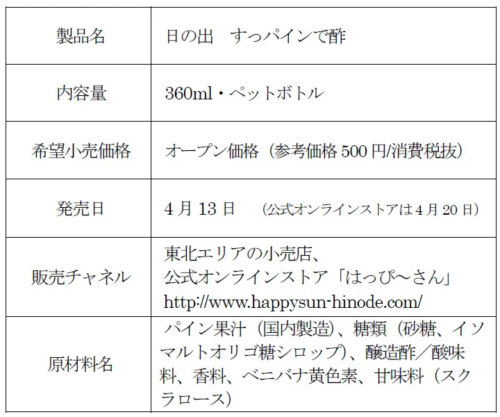 【稲美町】山形県で特にパインが好評らしい｜パイン味の飲むお酢