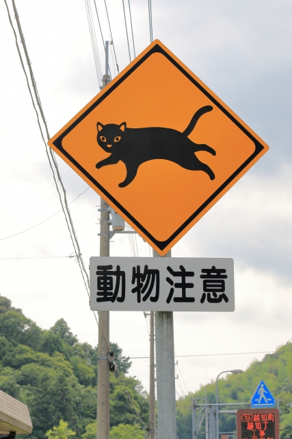動物注意標識