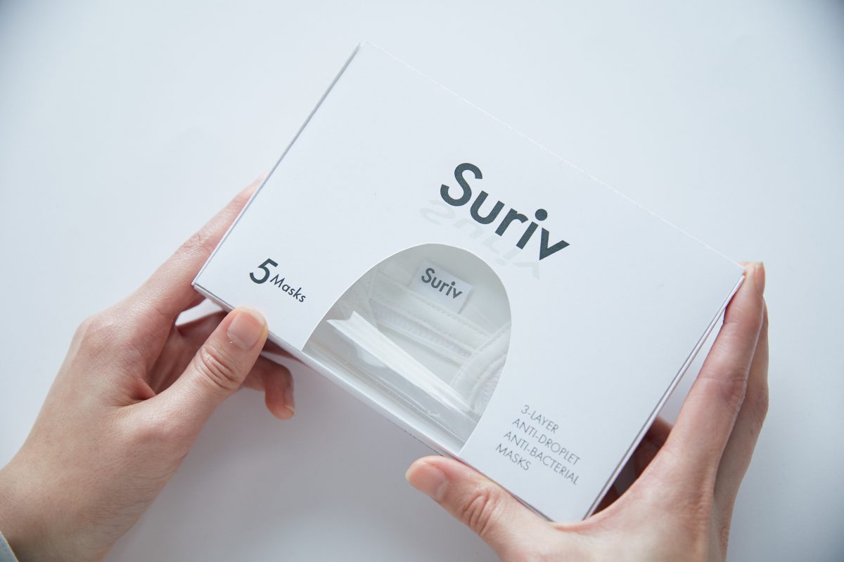 【Suriv（スリーヴ）】老舗デザイン会社がつくる新しい抗菌ファブリックマスク