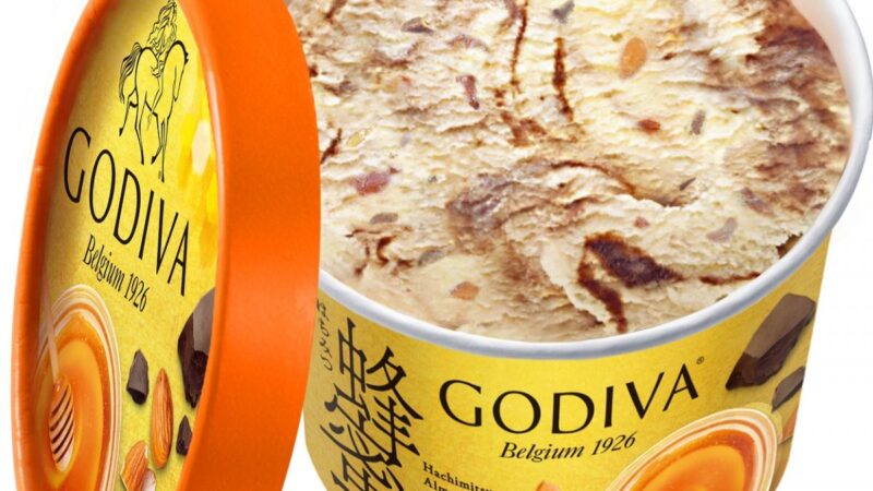 【GODIVA】ゴディバカップアイス「蜂蜜アーモンドとチョコレートソース」新登場｜希少な「国産百花蜂蜜」を100％使用