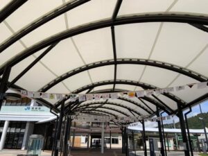 【福崎駅】駅前を元気に！駅前ハンカチプロジェクト開催中