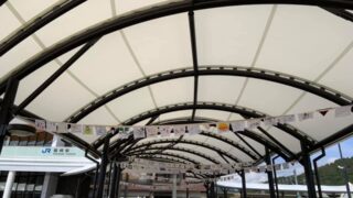 【福崎駅】駅前を元気に！駅前ハンカチプロジェクト開催中