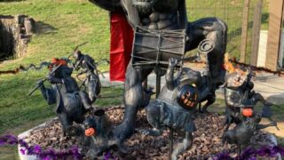 【福崎町】辻川山公園の妖怪がハロウィンパーティー