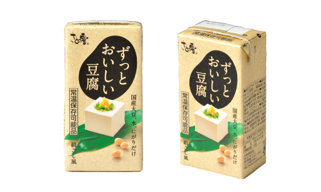 【備蓄品にも】常温で120日間保存可能な「ずっとおいしい豆腐」
