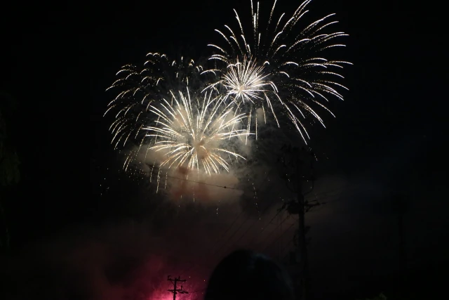 【城崎温泉】平日の夜は「夢花火」温泉街で情緒あふれる打ち上げ花火