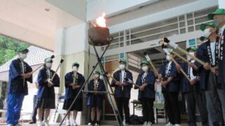 【宍粟市】たたら製鉄の炎から採火｜東京パラ聖火フェス 採火式
