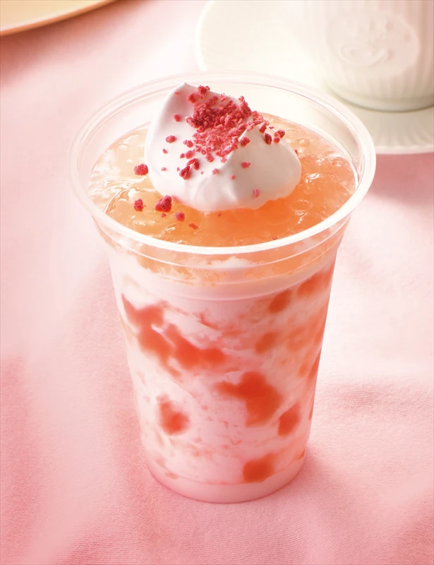 【カフェ・ド・クリエ】春の味。さくらのミルク紅茶とさくらロールケーキが2月16日に登場