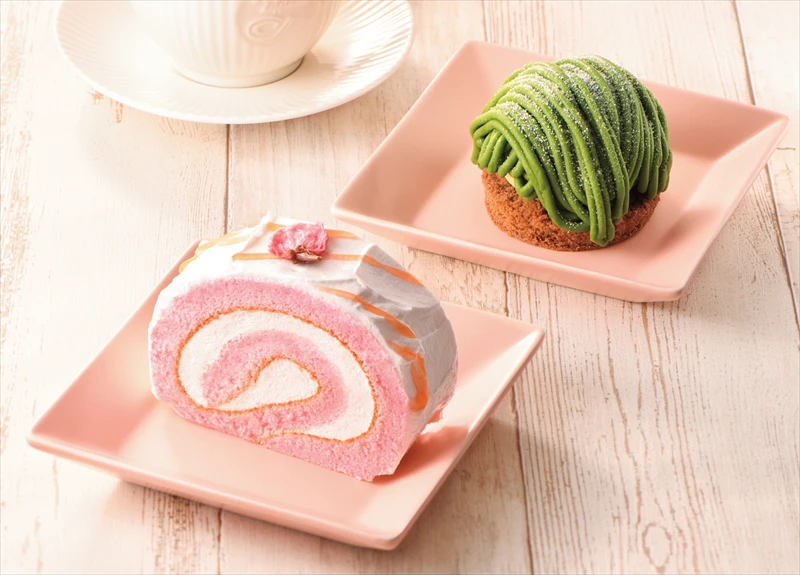 【カフェ・ド・クリエ】春の味。さくらのミルク紅茶とさくらロールケーキが2月16日に登場