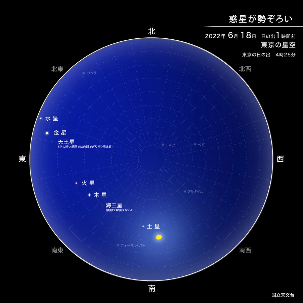 惑星を一度に見よう！明け方の空に注目｜6月中旬から下旬
