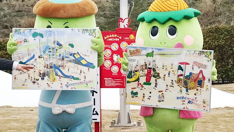 福崎町に新たな遊び場「ふわふわドーム」完成
