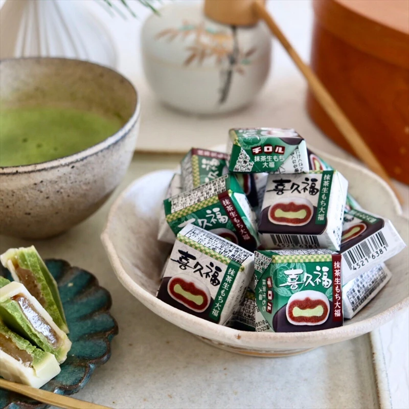 【チロルチョコ】仙台銘菓「喜久福」とのコラボ！「チロルチョコ＜喜久福抹茶生もち大福＞」が発売