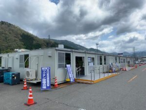 大規模接種会場をイオン和田山店駐車場内に設置│朝来市