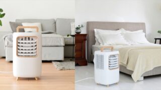 家中どこでも冷風で快適に！木目調がお洒落なコンパクトクーラーが新発売