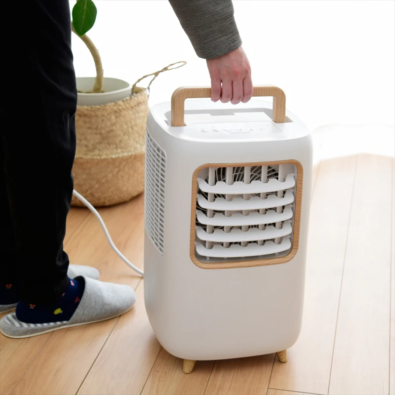家中どこでも冷風で快適に！木目調がお洒落なコンパクトクーラーが新発売