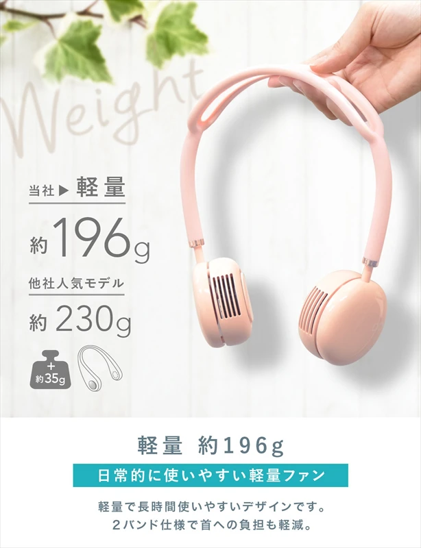 もうすぐ夏到来！ミニサイズの首掛け扇風機『CIO-FAN-NC』で熱中症対策