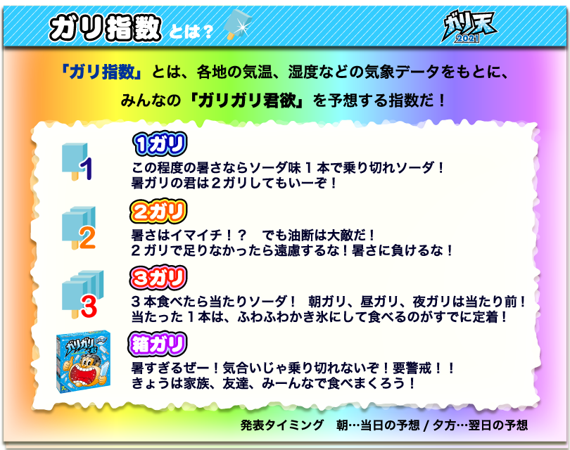ガリガリ君がお届けする、夏季限定お天気サイト「ガリ天 2022」がオープン