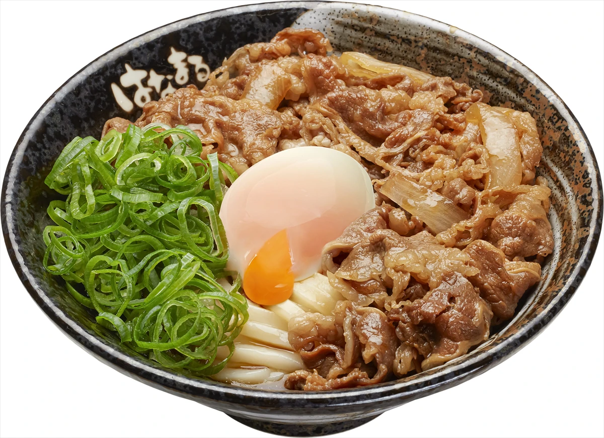 【はなまるうどん】お得な小中サイズ同価格「肉ガッツリ！！ 肉肉フェア」