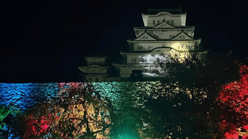 【姫路城】ナイトイベント2022「シロノヒカリ 千の願い、月への想い」へ行ってきた
