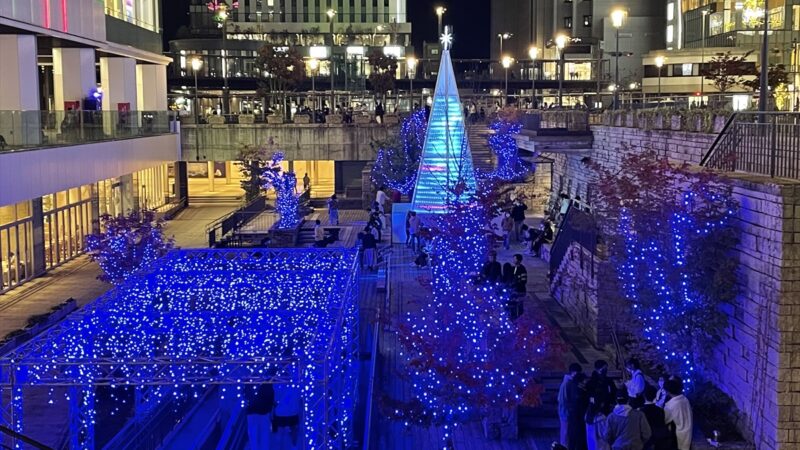 姫路駅北にぎわい交流広場でクリスマスイルミネーション「Garden Christmas2022」