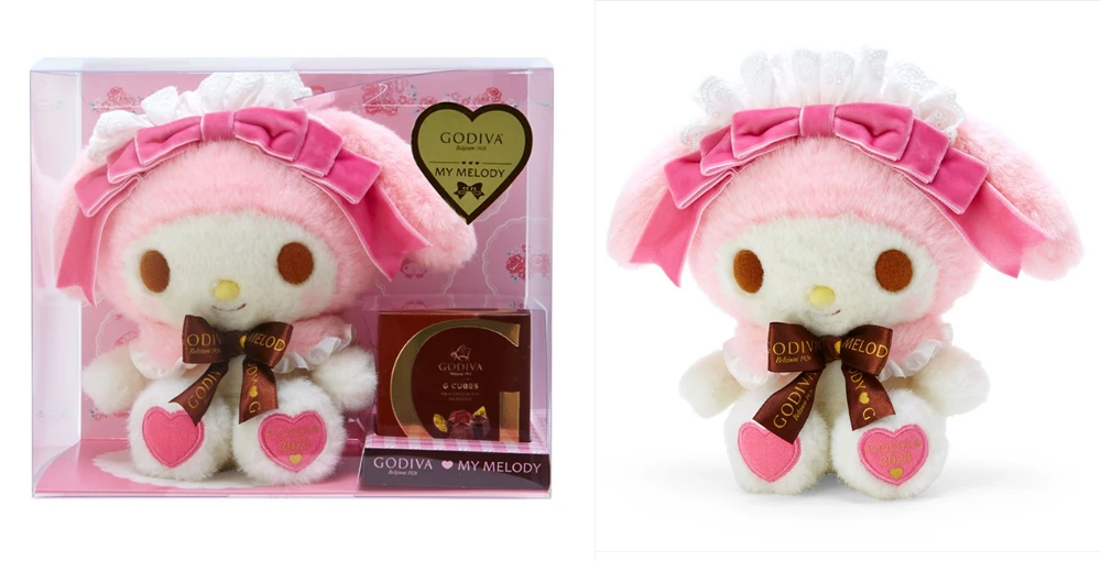 ハローキティ、マイメロディ、シナモロールとゴディバがコラボしたスペシャルギフトが今年も登場