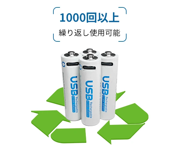 電池に直接USB。専用充電器が不要な単3形リチウム充電池「pttearth」登場