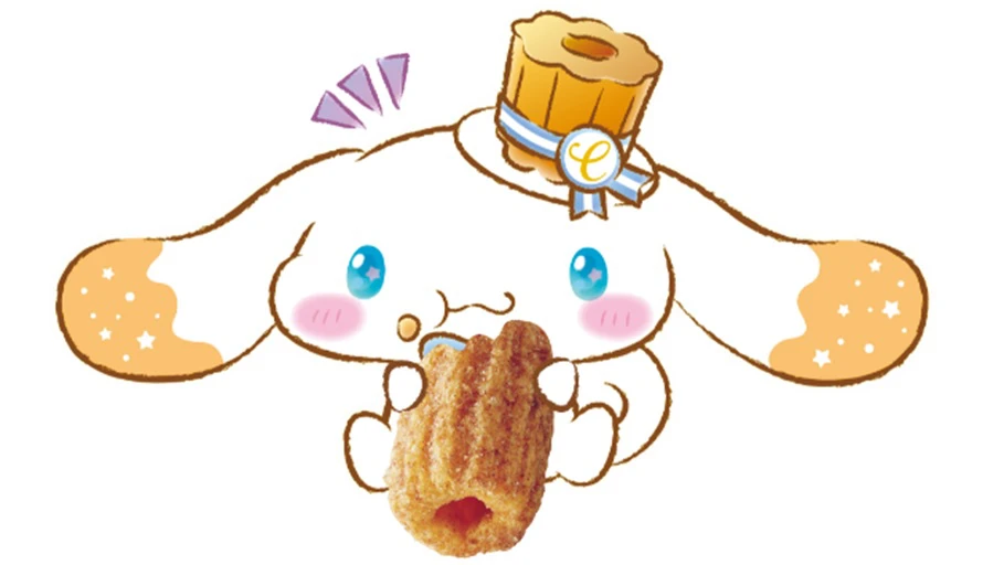 「シナモロール」とコラボした、ひとくちサイズのチュロス風スナック菓子『チュロール（シナモンシュガー味）』が発売