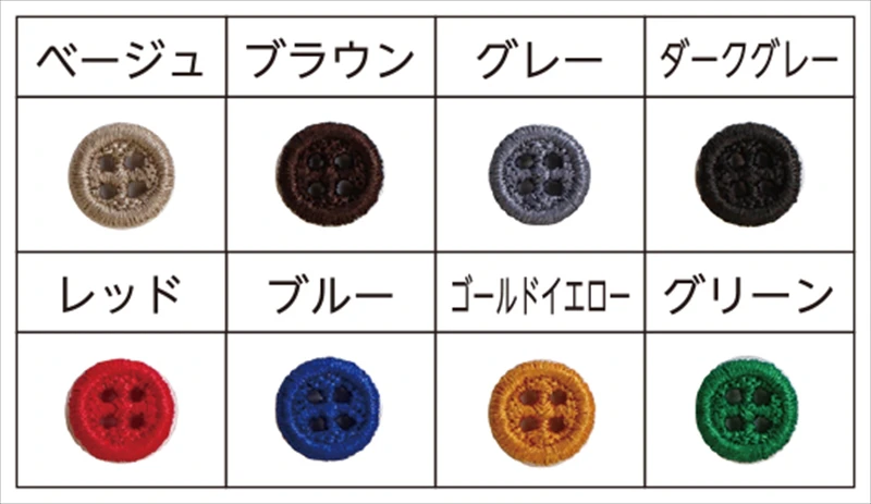 1本の再生ポリエステル糸だけでできたエコなボタン「糸ボタン」
