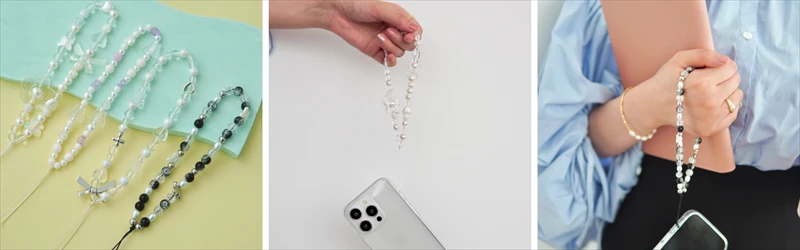 ガラケー時代がよみがえる。令和のスマホアクセサリーハンドメイド風「ビースストラップ」が販売開始
