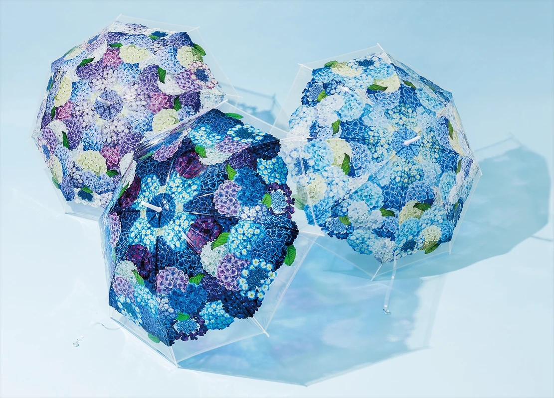 紫陽花の名所で「紫陽花の傘」を使って撮影が楽しめるイベントが全国17の施設で開催