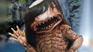 今年も「鬼から電話」にガジロウが登場。環境汚染防止や水難事故防止を呼びかける