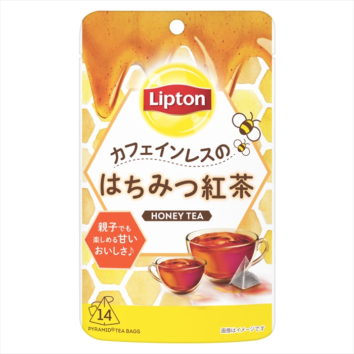 リプトンから親子でも楽しめる、カフェインレスの「はちみつ紅茶」が登場