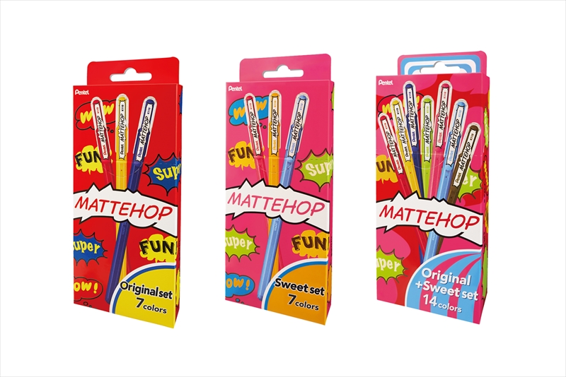 絵の具のような濃く鮮やかな発色のカラーボールペン「MATTEHOP（マットホップ）」が発売
