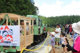 「宍粟市」波賀森林鉄道の復活へ、フォレストステーション波賀に機関車周回コースが完成