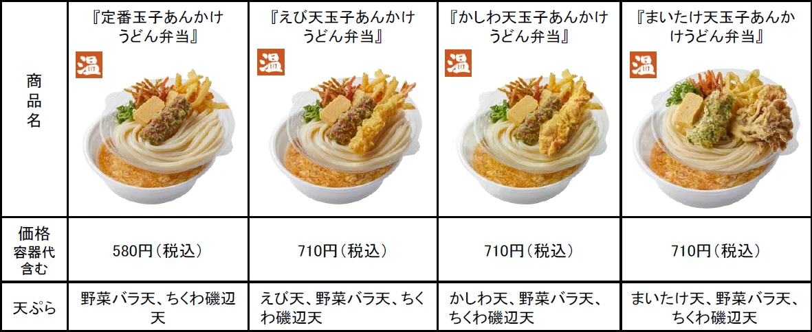 今年は12種類から選べる！“あつあつ”の打ち立て「丸亀うどん弁当」が登場