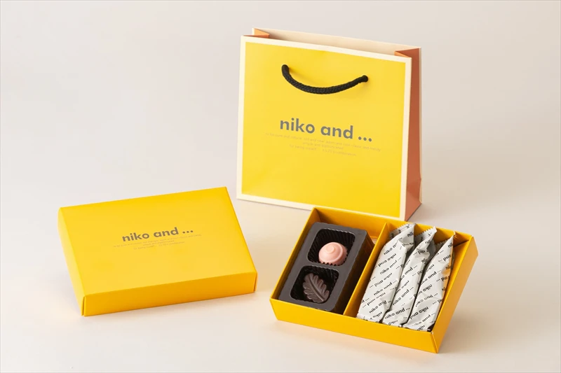 【ファミマ】カラフルで可愛い。niko and ...がプロデュースしたバレンタインギフトBOXが登場
