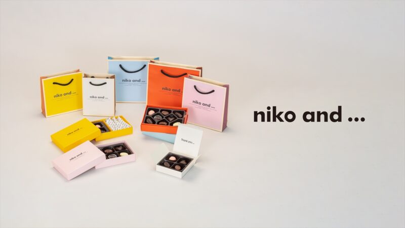 【ファミマ】カラフルで可愛い。niko and ...がプロデュースしたバレンタインギフトBOXが登場