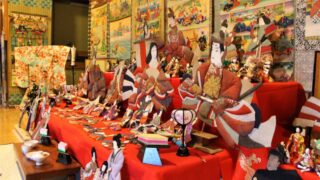 檀家などから寄贈された品など数百点。一宮町実際寺でひな飾り展示／宍粟市