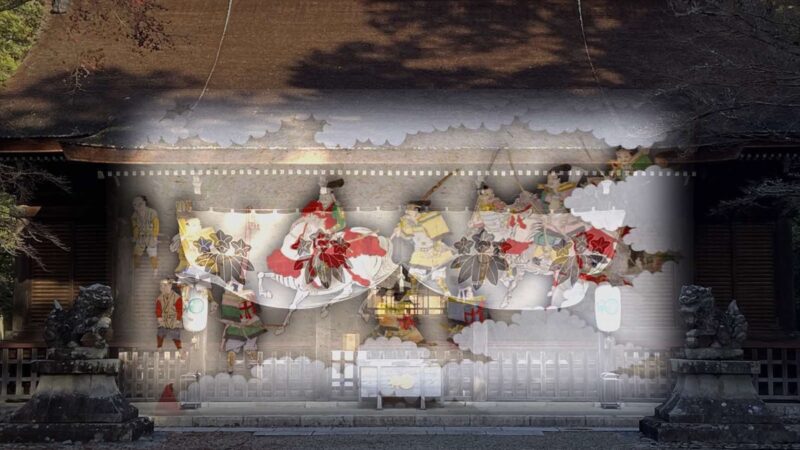 清和源氏発祥の地、川西市の多田神社で二日間限定「時代絵巻プロジェクションマッピング」