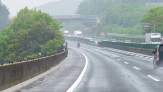 播但連絡道路、神崎南から生野北第２まで通行止