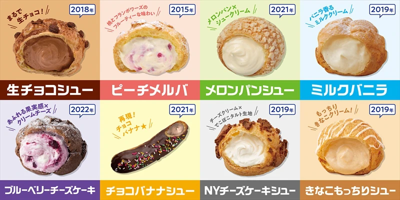 ビアードパパ25周年記念！シュークリーム復活ファン投票が開催