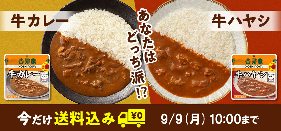 全国の量販店で『吉野家レトルト牛カレー』と『吉野家レトルト牛ハヤシ』が販売開始