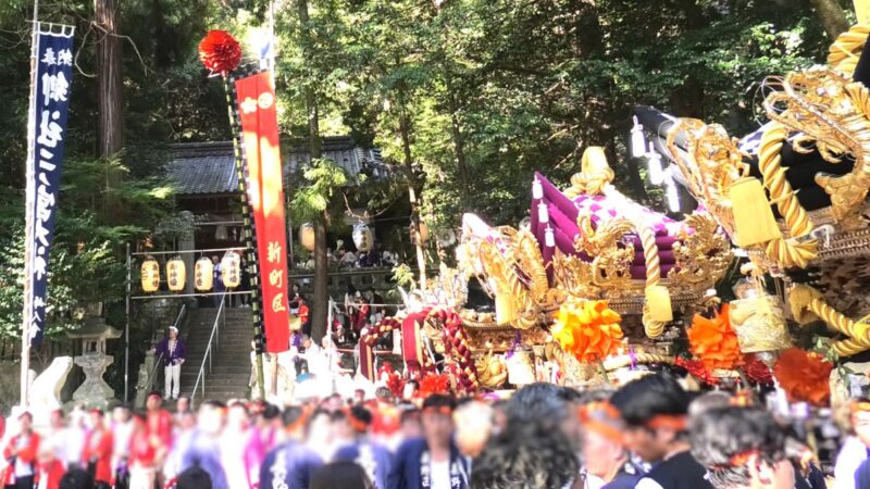 【福崎町】二之宮神社 秋季例大祭（令和六年）／本宮。氏子屋台が集結