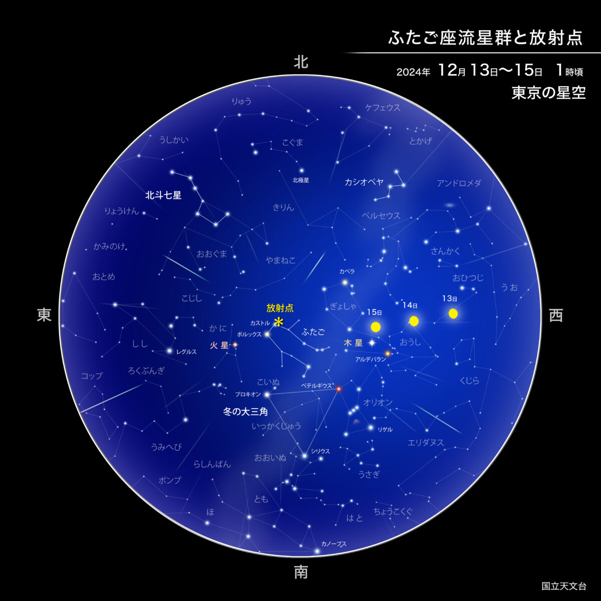 ふたご座流星群